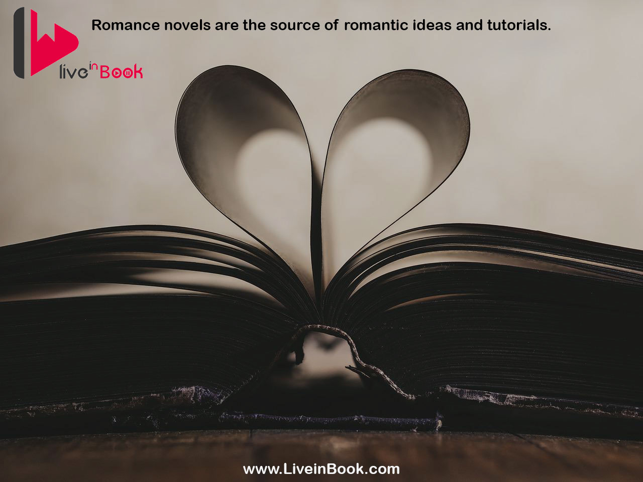 Romance novels are the source of romantic ideas and tutorials.
