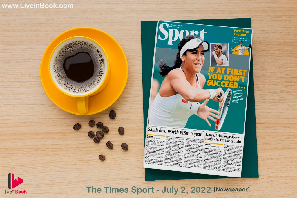 The Times Sport July 2 2022 cover